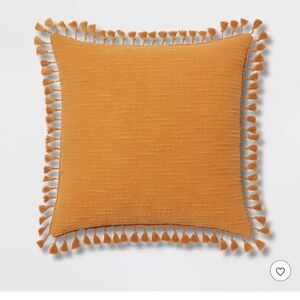 Textured Slub Tassel Decorative Throw Pillow - Threshold 24x24